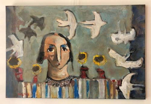 Swallows 2 -Two black swallows